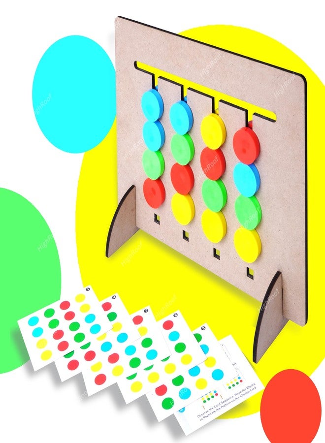 HighRoof Wooden Montessori Slide Puzzle Hand Eye Coordination and Early Development Brain Activity Game for Kids - Image 3